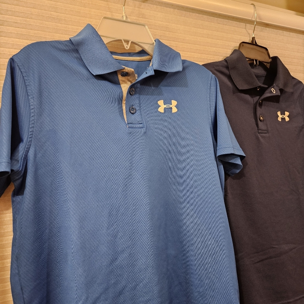 Under Armour Boy's Dual Blue Polo Set